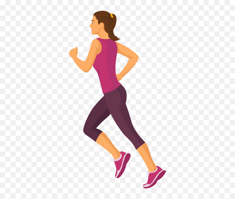 Girl Running - Girl Running Clipart Png Emoji,Girl Running Emoji