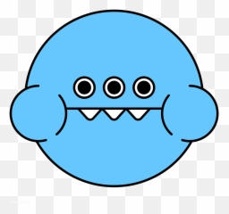 Cute Three Eyed Monster Frog Emoticon Png - Emoji