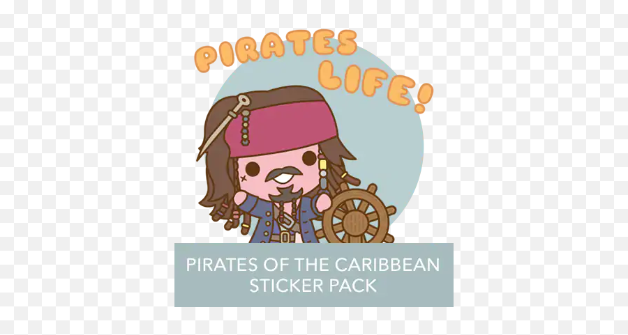 Disney Stickers - Pirates Of The Caribbean 6 Stickers Message Emoji,Disney Princess Emoji