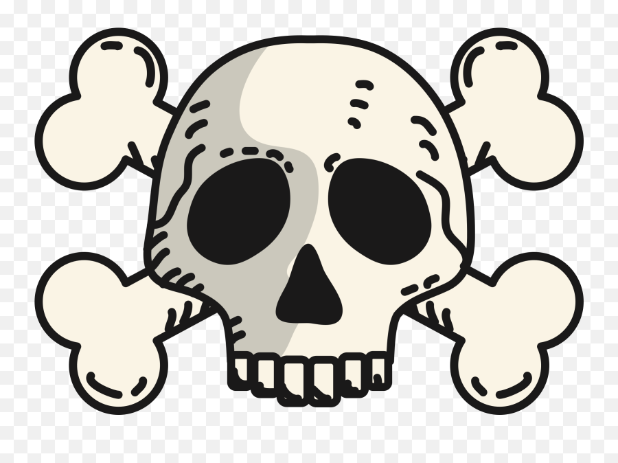 Skull Crossbones Png Picture - Skull Crossbones Clipart Emoji,Bones Emoji
