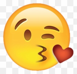 Emoji Emoticon Kiss Sticker Heart - Heart Kissy Face Emoji,Pensive Emoji
