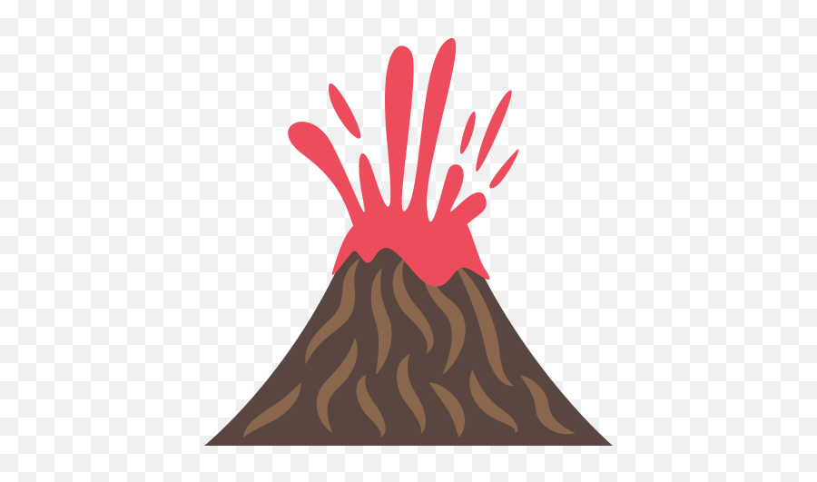 Emojione 1f30b - Volcano Emoji,Egg Plant Emoji