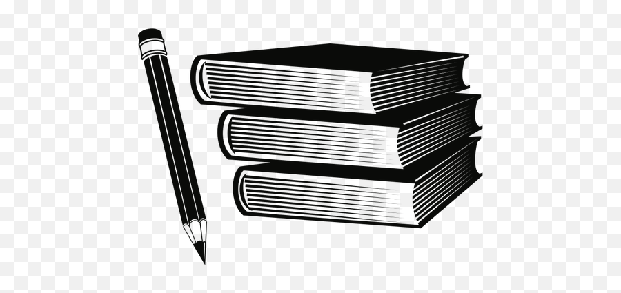 Pencil And Books - Book And Pencil Clipart Emoji,Stack Of Books Emoji