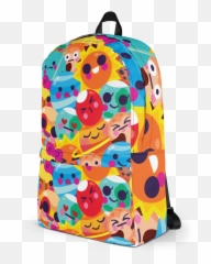 Starry Emoji Backpack Cosmic Funnies - Portable Network Graphics,Backpack Emoji