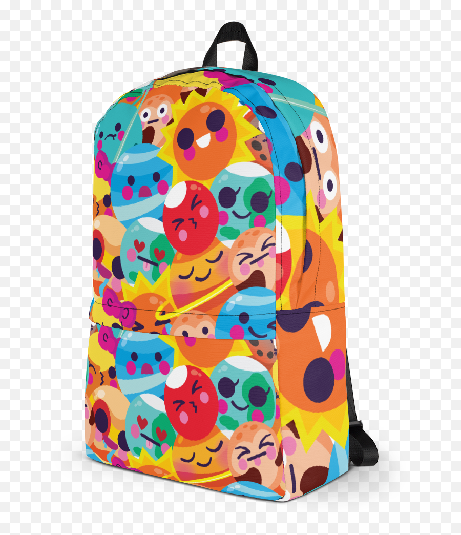 Starry Emoji Backpack Cosmic Funnies - Portable Network Graphics,Backpack Emoji