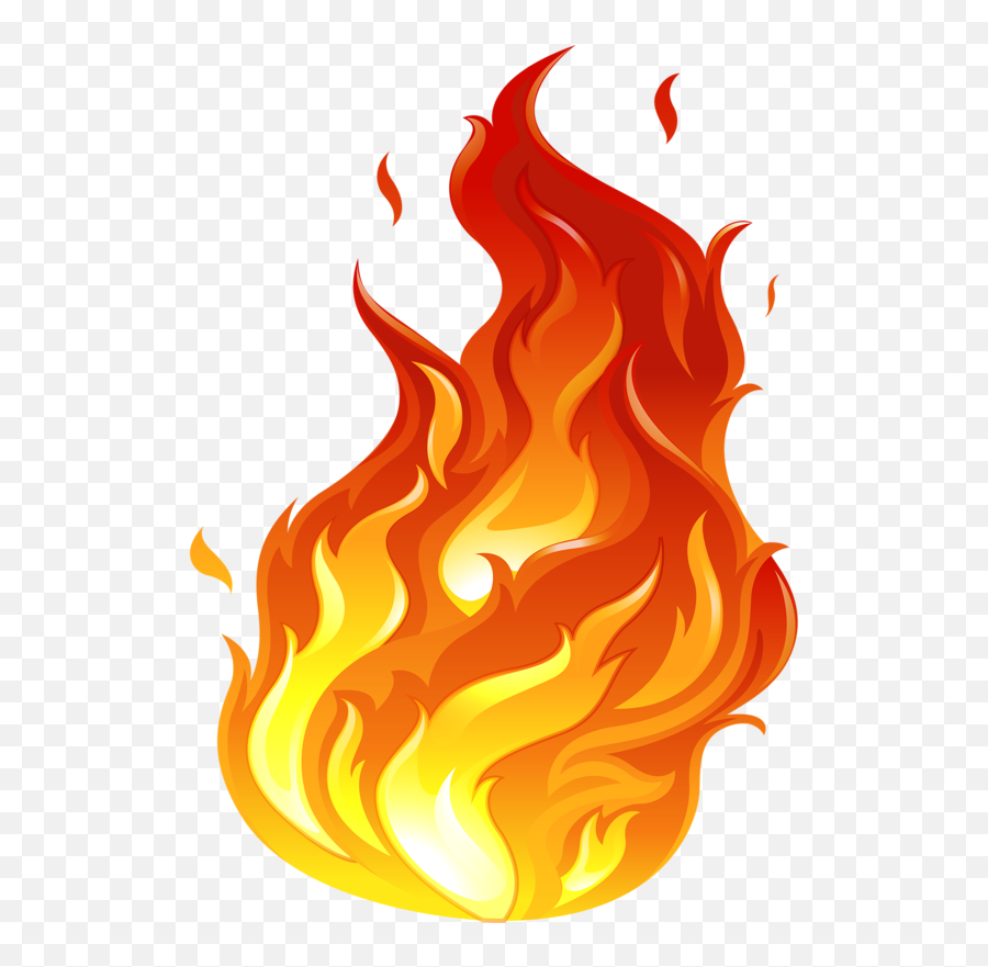 Clipart Flames Orange Flame Clipart - Flame Drawing Emoji,Flaming Emoji