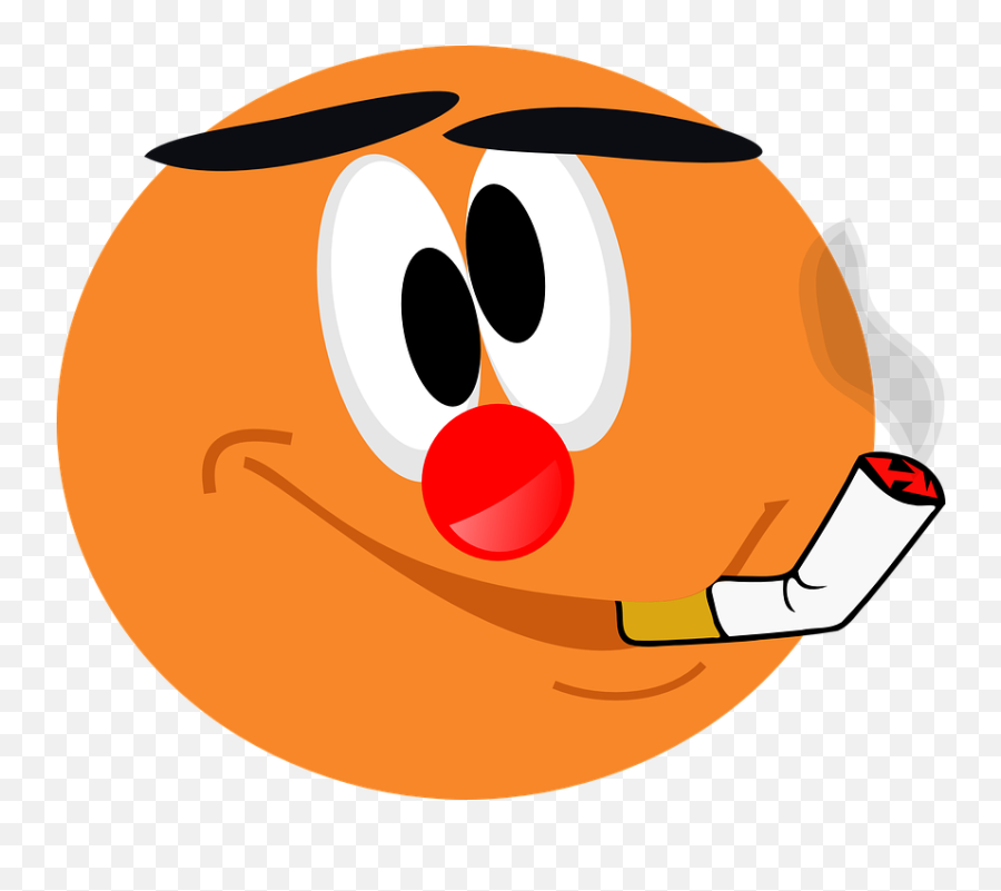Free Photo Fag Clown Henry The Smiley Smoker Funny Cigarette - Smiley Cigarette Emoji,Fish Emoji