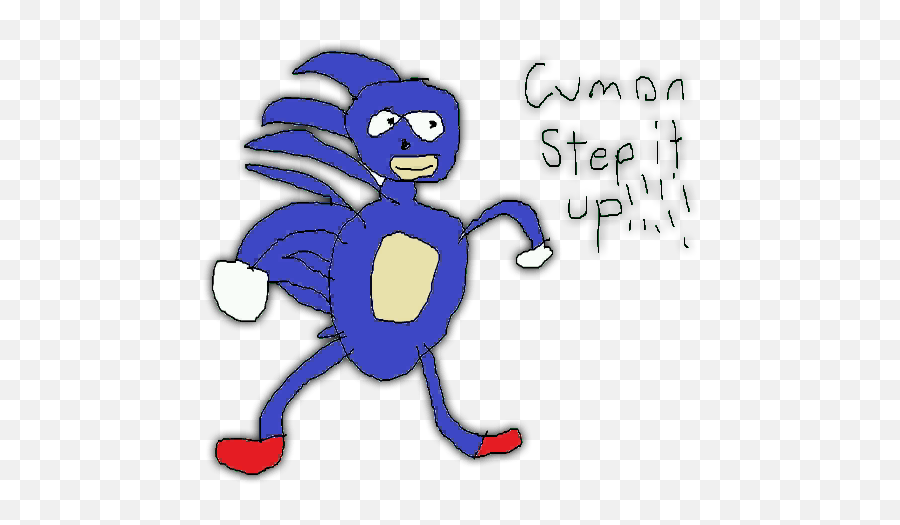 Sanic Drawing Team Transparent Png - Bad Sonic The Hedgehog Drawing Emoji,Sanic Emoji