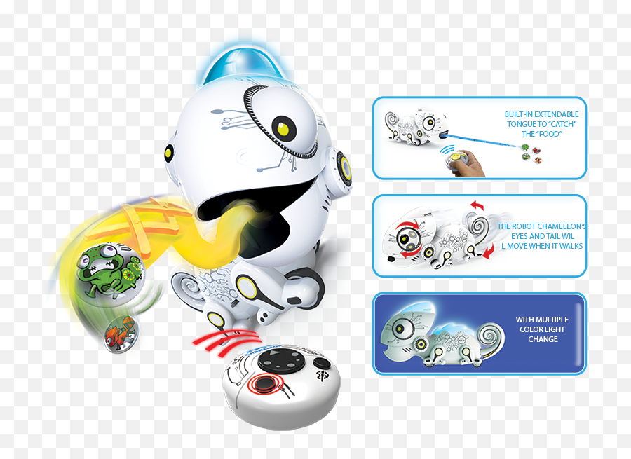 Ycoo - Robo Chameleon Argos Emoji,Facebook Robot Emoticon