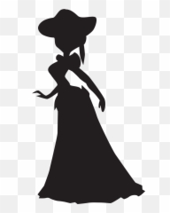 Lady In A Ballroom Dress Silhouette Emoji