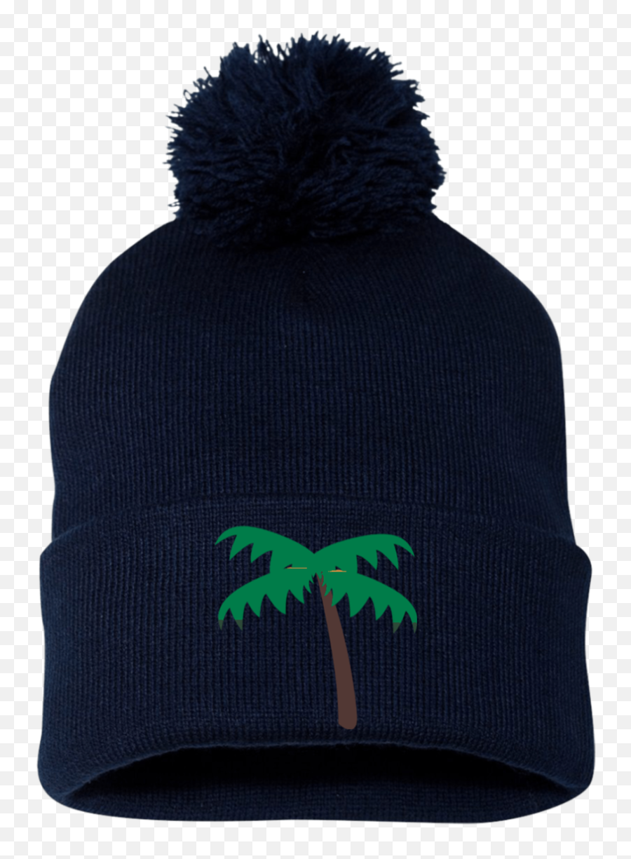 Palm Tree Emoji Sp15 Sportsman Pom Pom - Beanie,Palm Tree Emoji