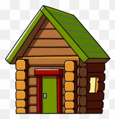 Log House Png Clip Art Stock - Cabin Clipart Emoji