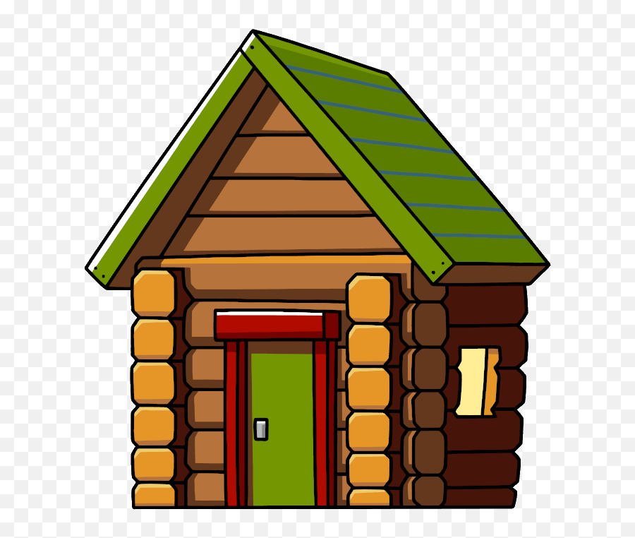 Log House Png Clip Art Stock - Log Cabin Clipart Png Emoji,House Emoji Png
