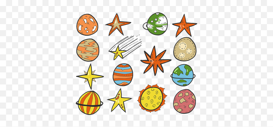 70 Free Galaxy U0026 Space Vectors - Pixabay Stars Planet Vector Emoji,Military Emojis For Android