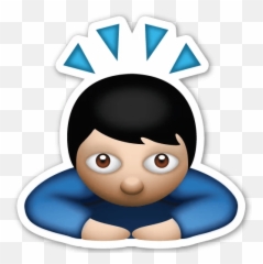 Big Emojiu201d stickers set for Telegram - Bowing Png