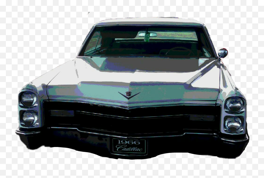 1966 Cadillac Classic Car Stickers - Cadillac Calais Emoji,Emoji Car Stickers