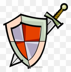 Shield And Sword Clipart Png - Simple Middle Ages Drawings Emoji,Sword And Shield Emoji