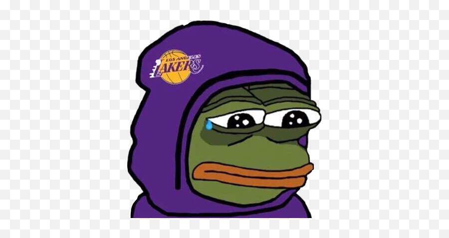 Sad Lakers Pepe Freetoedit - Sad Lakers Pepe Emoji,Sad Pepe Emoji