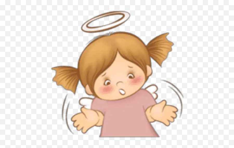 Angelito Cute - Cartoon Emoji,Emoji Angelito