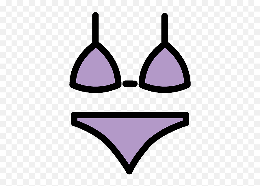 Bikini Emoji Clipart - Bikini Clipart,Swimsuit Emoji