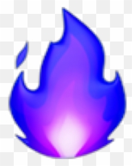 Fire Fuego Blue Azul Violet Violeta - Emoji