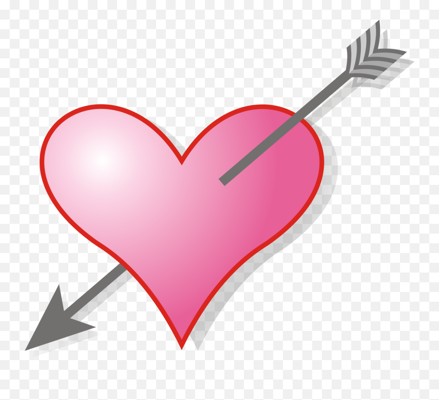 Symbol Of Love Heart Clipart - Pink Hearts With Arrows Emoji,Pink Heart Emoji Copy And Paste