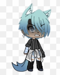 gachalife boys wolf Sticker by DRAGONS - Gacha Life Boy Wolf Emoji