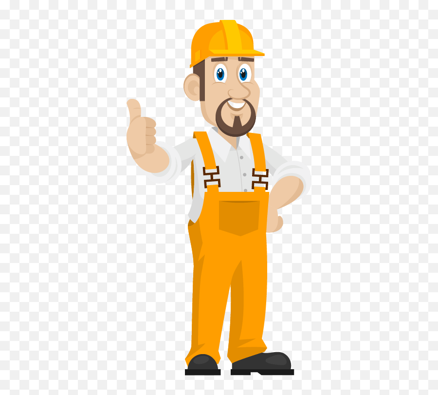 Download Hd Hire Handyman Hourly Rate - Construction Worker Thumbs Up Clipart Emoji,Handyman Emoji