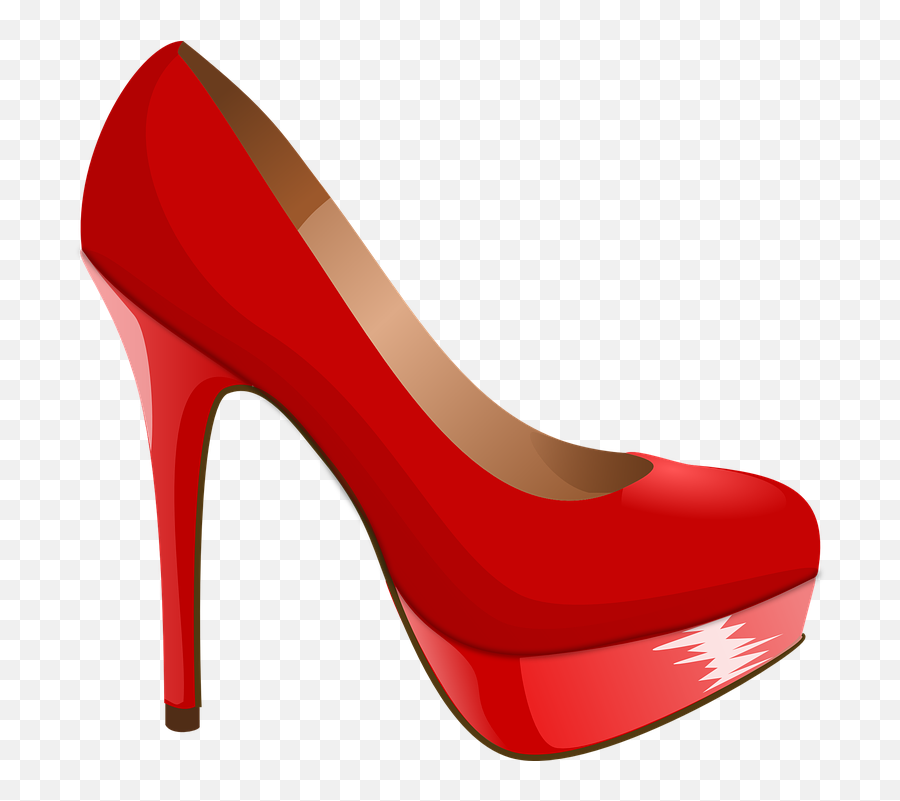 High Heel Shoe Red - Red High Heel Clipart Emoji,Emoji Converse Shoes
