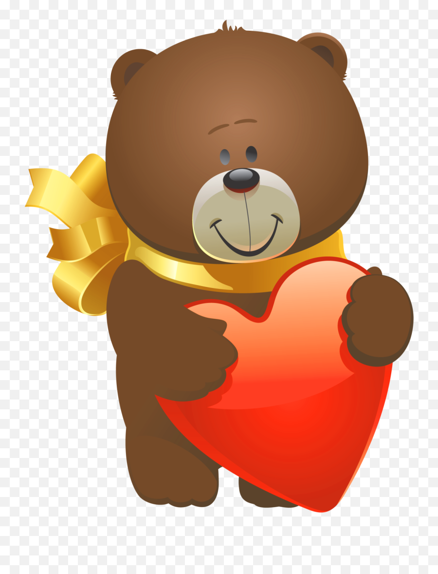 Red Teddy Bear Clipart - Valentine Teddy Bear Clipart Emoji,Gummy Bear Emoji