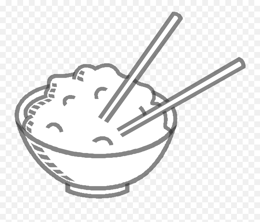 Bowl Rice Chopsticks Food Meal - Rice Clip Art Emoji,Rice Bowl Emoji