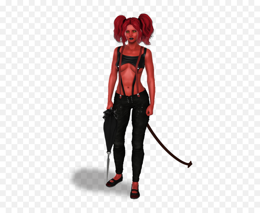 Evil Woman Female - Red Skin Evil Emoji,Speed Demon Emoji