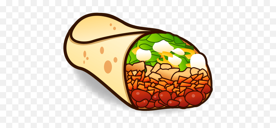 Burrito Emoji For Facebook Email Sms - Burrito Clipart,Burrito Emoji