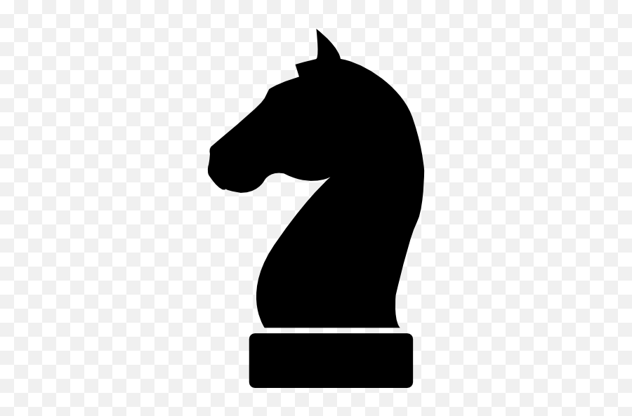 Chess Piece Knight White And Black In Chess Rook - Silhouette Knight Chess Piece Emoji,Chess Emoji