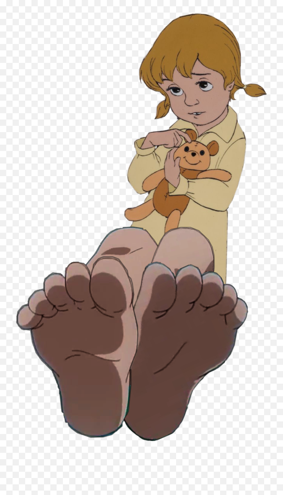 Penny Bare Feet Soles 10 Toes - Penny The Rescuers Cartoon Emoji,Emoji Toes