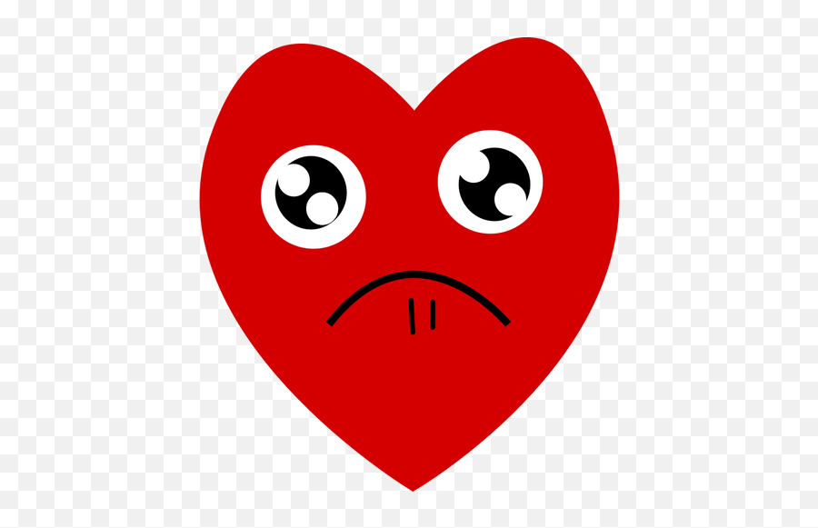 Red Heart Wants Your Sympathy Vector Drawing - Sorry Yar Emoji,O/ Emoticon