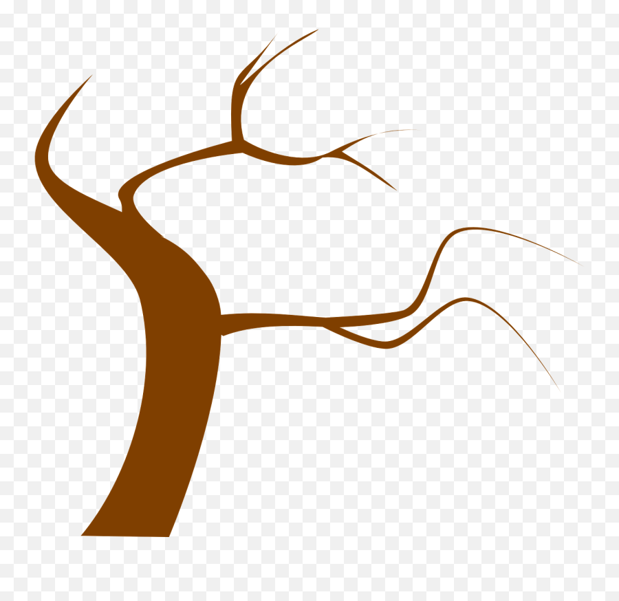 Tree Brown Branch Twig Twisty - Tree With A Branch Clipart Emoji,Barking Dog Emoji