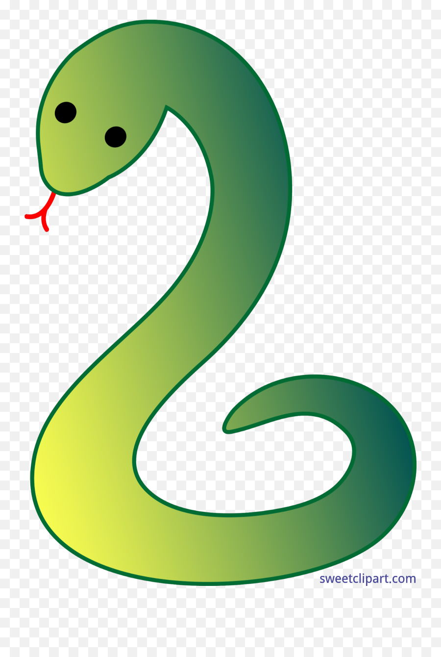 Clipart Snake Green Snake Clipart Snake Green Snake - Simple Snake Clipart Emoji,Snake Emoji