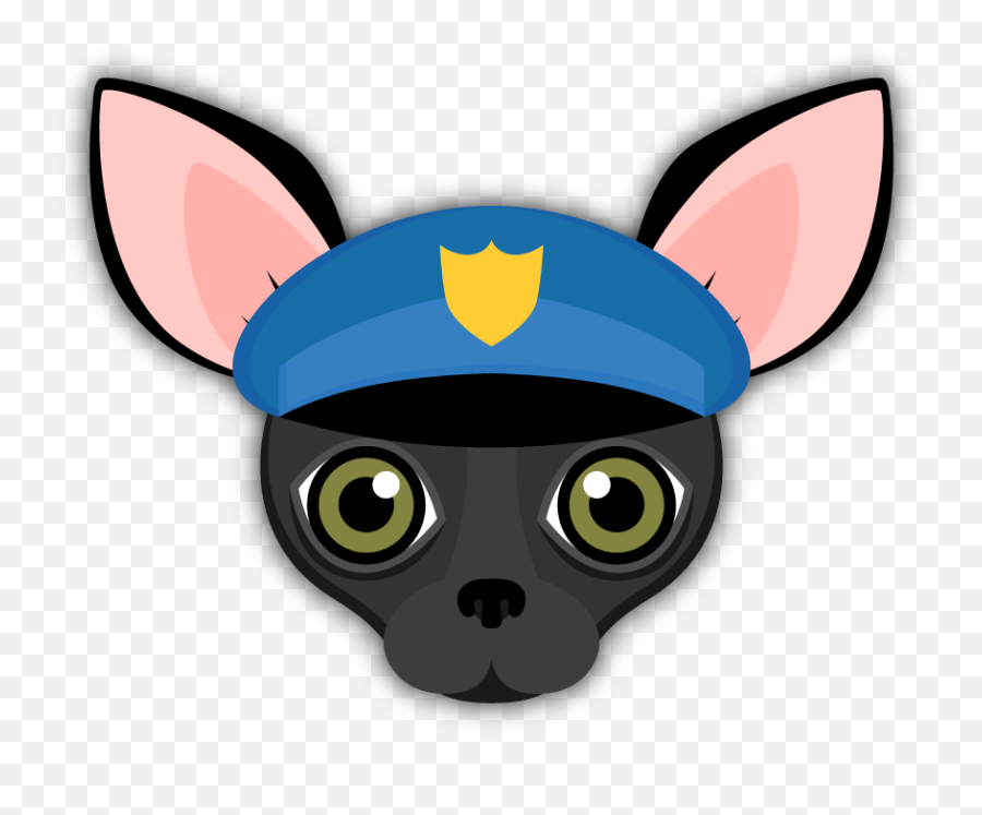 Black Chihuahua Emoji Stickers For Imessage Are You A - Emojis De Perros Chihuaha,Cop Emoji
