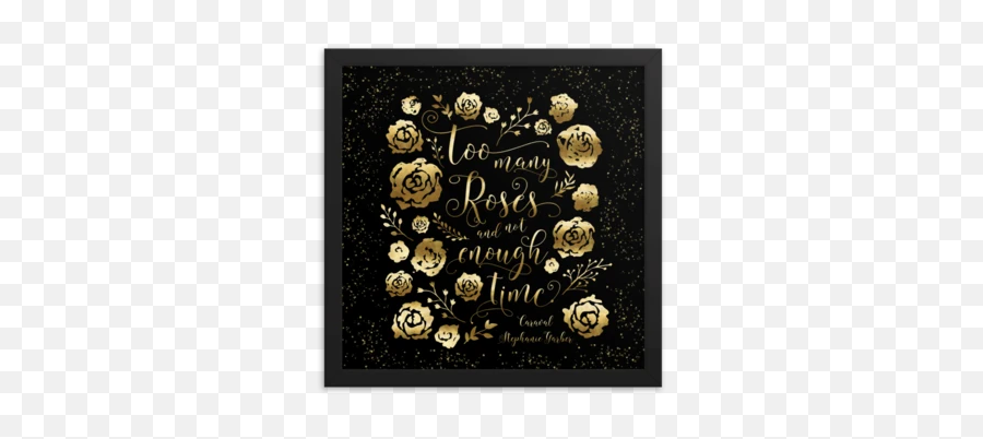 Too Many Roses Caraval Quote Art Print - Caraval Poster Emoji,(y) Emoticon