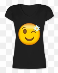 Oktoberfest Emoticon Mit Edelweiß - Smiley Emoji