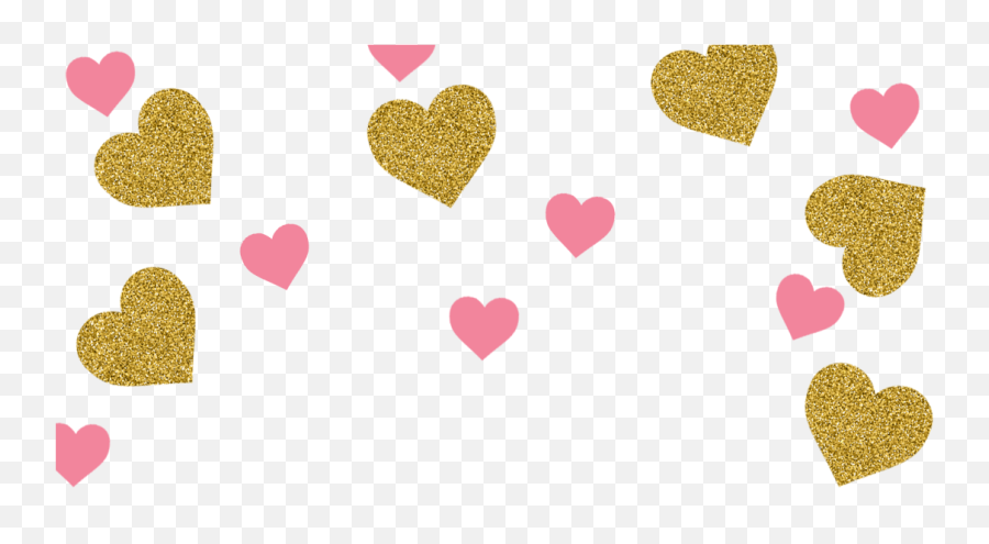 Pink And Gold Heart Confetti Motheru0027s Day Snapchat Filter - Pink And Gold Heart Free Pattern Emoji,Pink Hearts Emoji On Snapchat