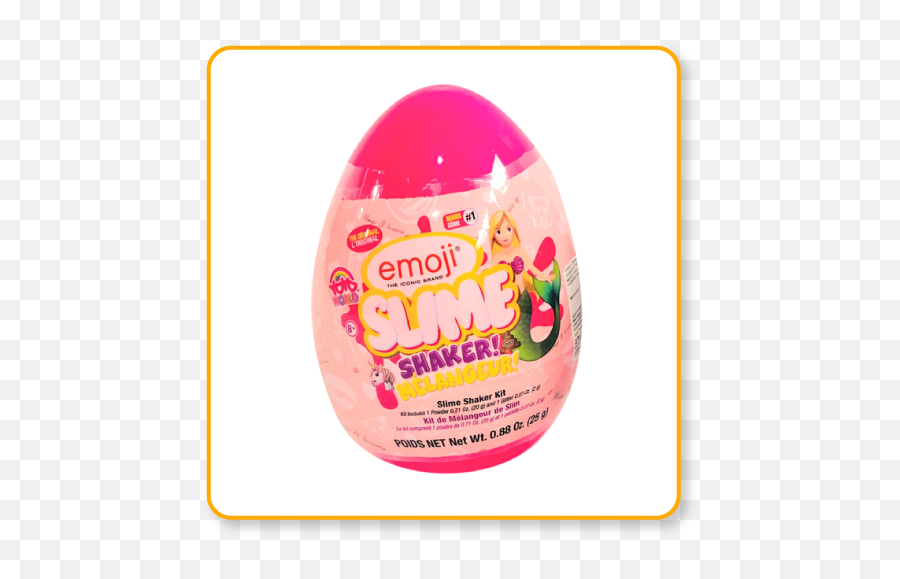 Emoji Egg Slime Shaker U2013 Mavbeccorp - Oval,Emoji Slime