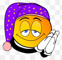 Sleepy Emoji Clipart - Good Night Images Cartoon,Sleeping Emoji