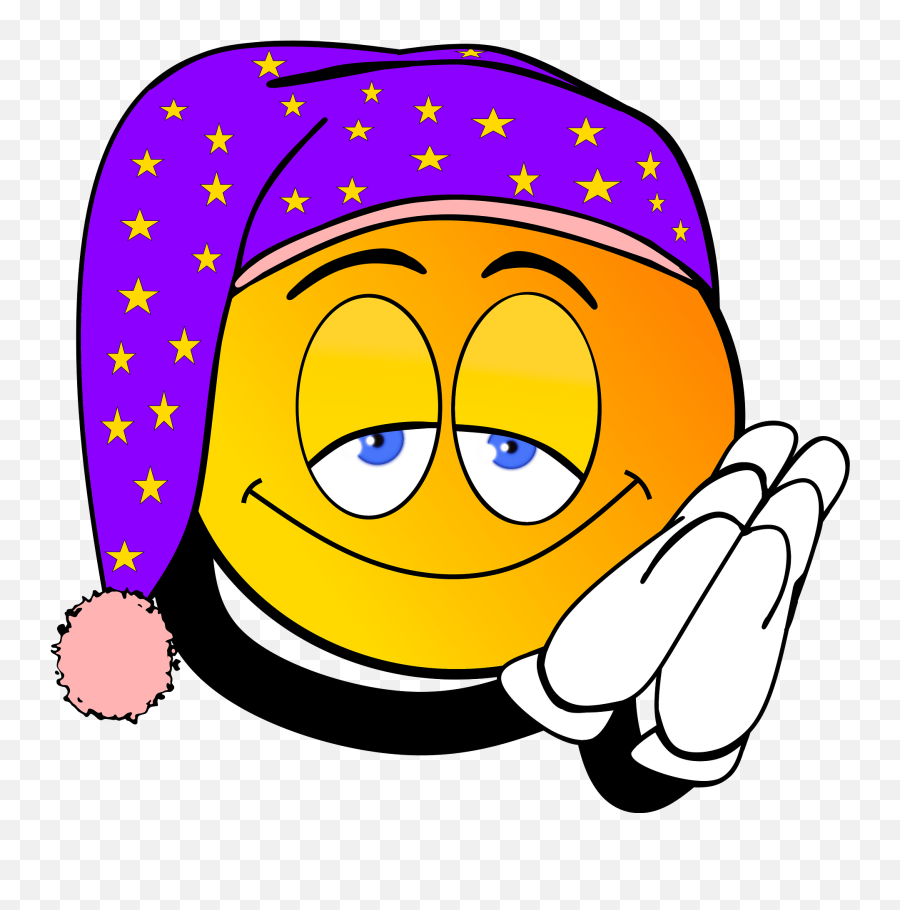 Sleepy Emoji Clipart - Good Night Images Cartoon,Sleeping Emoji