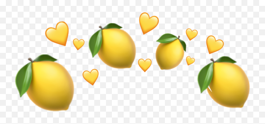 Crown Aesthetic Tumblr Trendy Sticker - Cute Aesthetic Lemon Emojis,Lemon Emoji