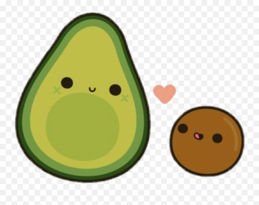 Avocado Sticker - Cute Avocado Png Transparent Emoji,Avocado Emoji