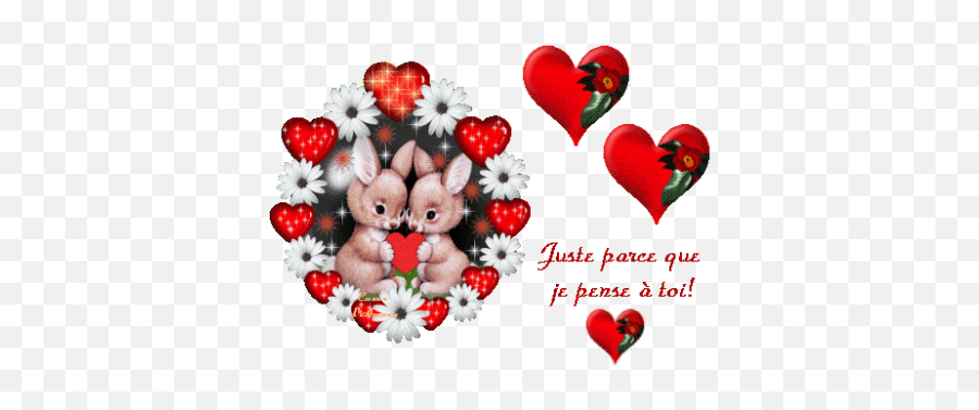 Download Animado Gif De Amor Con - Je Taime Gif Animé Emoji,Emoticones De Amor