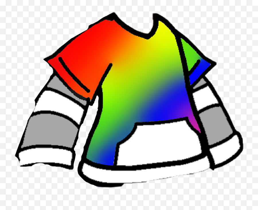 Boy Gacha Outfit Shirt Rainbow Sticker - Color Rainbow Outfit For Gacha Boy Emoji,Boy Emoji Outfit