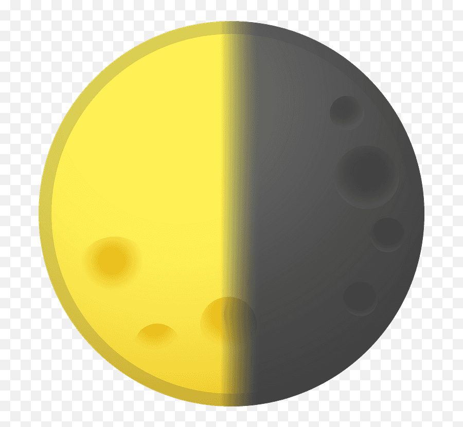 Last Quarter Moon Emoji Clipart - Does The Half Moon Emoji Mean,Quarter Emoji